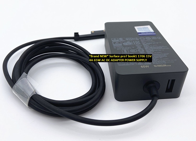 *Brand NEW* Surface pro7 book1 1706 15V 4A 65W AC DC ADAPTER POWER SUPPLY